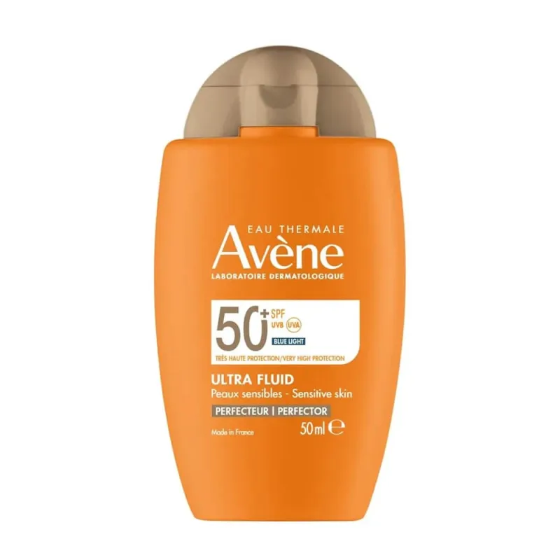 Avene Ultra Fluid Perfector, protecție solară facială, piele sensibilă, SPF 50+, 50 ml — preț și oferte