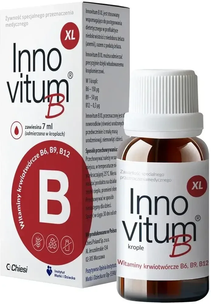 Innovitum B XL suspensie pentru copii și sugari, picături, 7 ml, Chiesi — preț și oferte