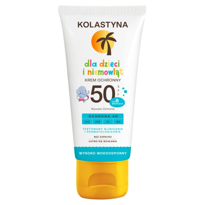 Kolastyna, cremă de protecție solară pentru copii și bebeluși, de la vârsta de 6 luni, SPF 50, 75 ml — preț și oferte