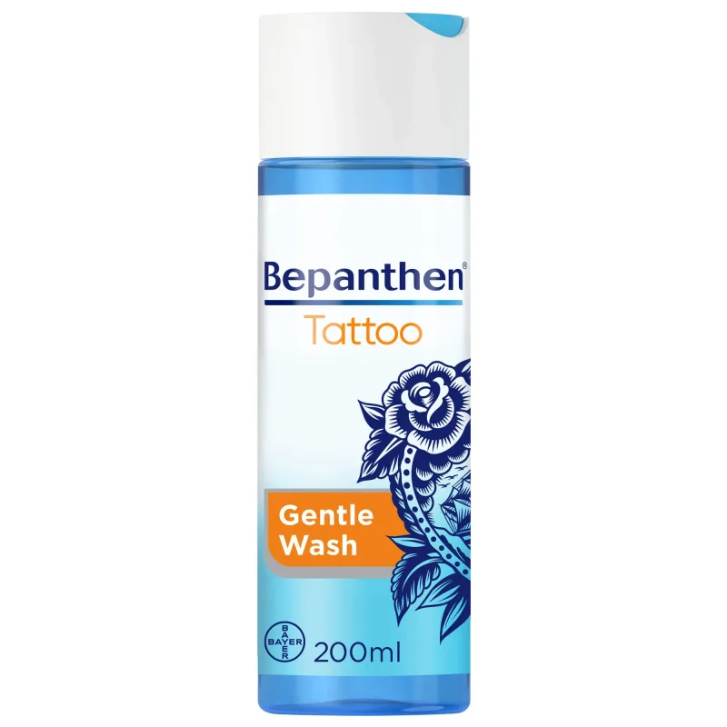 Bepanthen Tattoo, gel pentru curățarea pielii tatuate, 200 ml — preț și oferte
