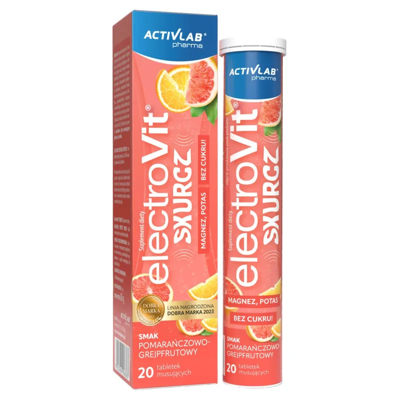 Activlab Pharma Electrovit Skurcz, aromă de portocale și grapefruit, 20 comprimate efervescente — preț și oferte
