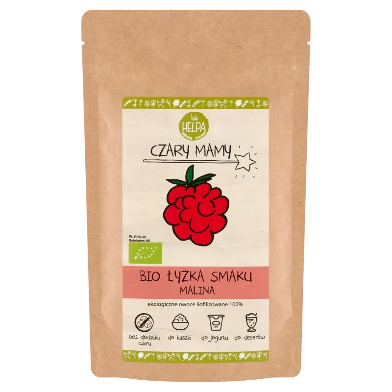 Vrăji ale mamei Helpa Bio Spoonful of Flavour, zmeură, 40 g — preț și oferte
