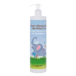 Azeta Bio, șampon bio 2 în 1 și spălare corporală pentru copii, cu extract de aloe vera, 500 ml