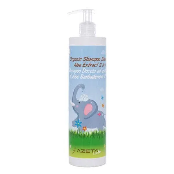 Azeta Bio, șampon bio 2 în 1 și spălare corporală pentru copii, cu extract de aloe vera, 500 ml — preț și oferte