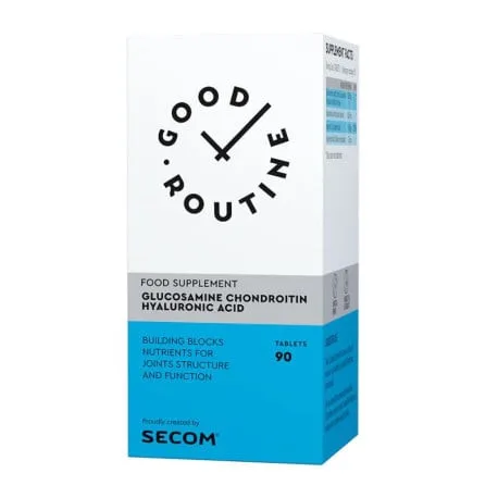 Glucosamine Chondroitin Hyaluronic Acid Good Routine, 90 bucati, Secom — preț și oferte