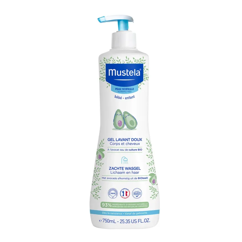 Mustela Bebe Enfant, gel de curățare delicată pentru corp și cap, de la naștere, 750 ml — preț și oferte