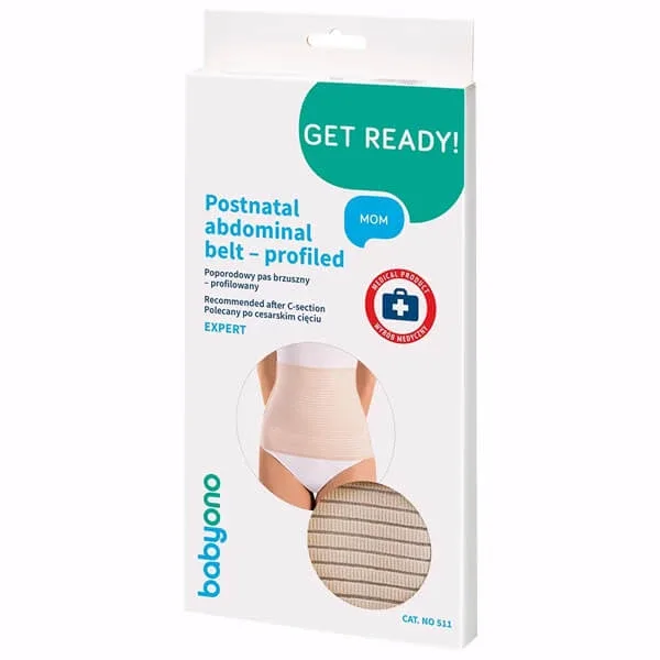 BabyOno, centură postnatală pentru burtă, profilată, Expert, culoare carne, mărimea M, 1 buc — preț și oferte