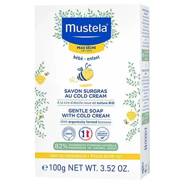Mustela Bebe Enfant, săpun delicat cu Cold Cream și ceară de albine organică, de la naștere, 100 g — preț și oferte
