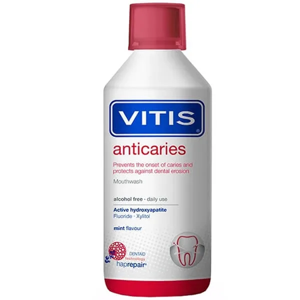 Vitis Anticaries, apă de gură, aromă de mentă, 500 ml — preț și oferte