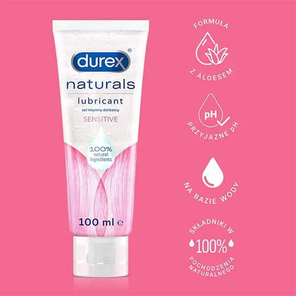 Durex Naturals Sensitive, gel intim delicat, 100 ml — preț și oferte