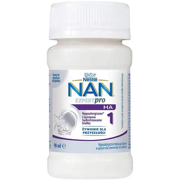 Nestle NAN Expertpro HA 1, lapte hipoalergenic pentru sugari de la naștere, lichid, 90 ml — preț și oferte