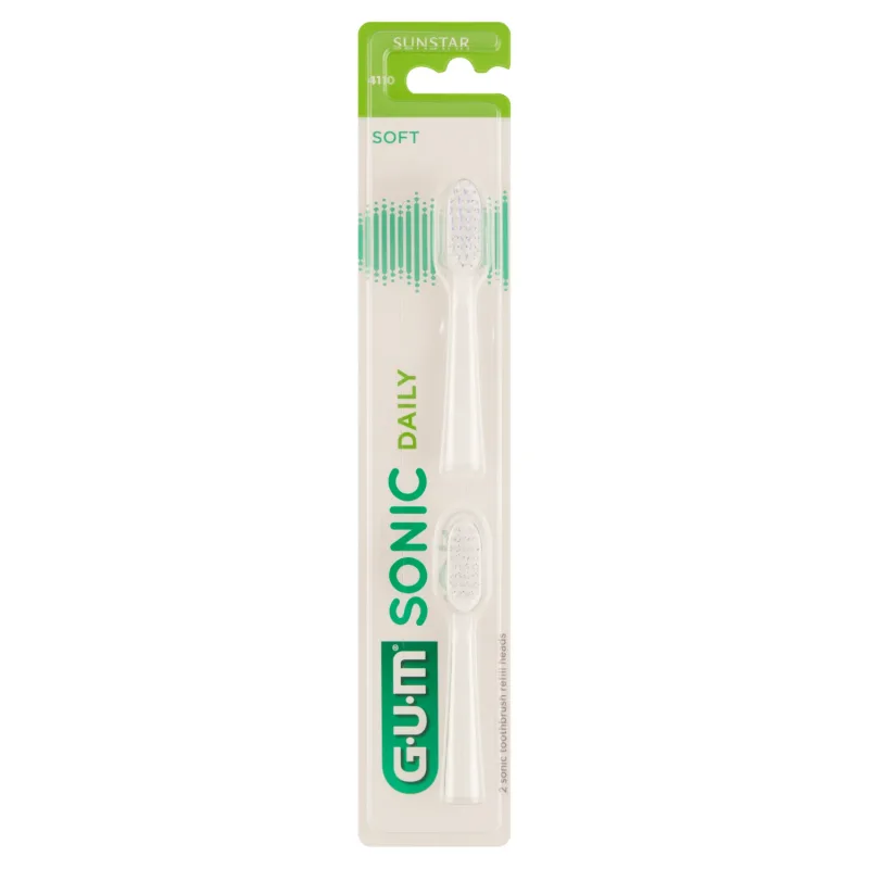 Sunstar Gum, vârfuri periuță de dinți Sonic Daily, alb, 2 bucăți — preț și oferte