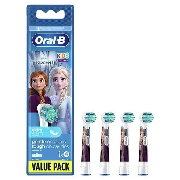 Oral-B Kids Stages Power, sfaturi periuță de dinți electrică, Frozen EB10s-4, peste 3 ani, ultra moale, 4 bucăți — preț și oferte