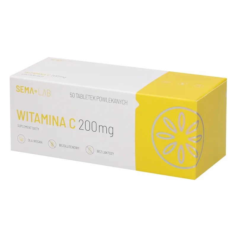 SEMA Lab Vitamina C 200 mg, 50 comprimate filmate — preț și oferte