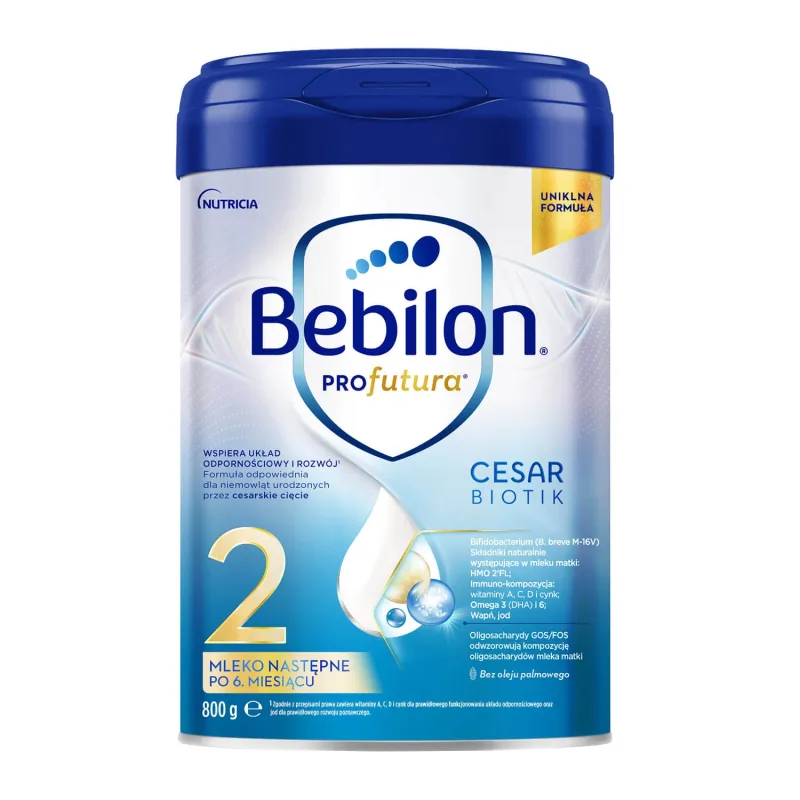 Bebilon Profutura CesarBiotik 2, lapte de continuare, după 6 luni, 800 g — preț și oferte
