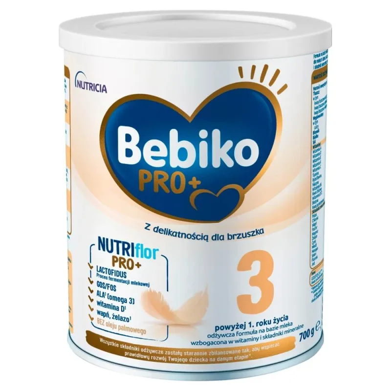 Bebiko Pro+ 3 Nutriflor Pro+, lapte modificat, peste 1 an, 700 g — preț și oferte