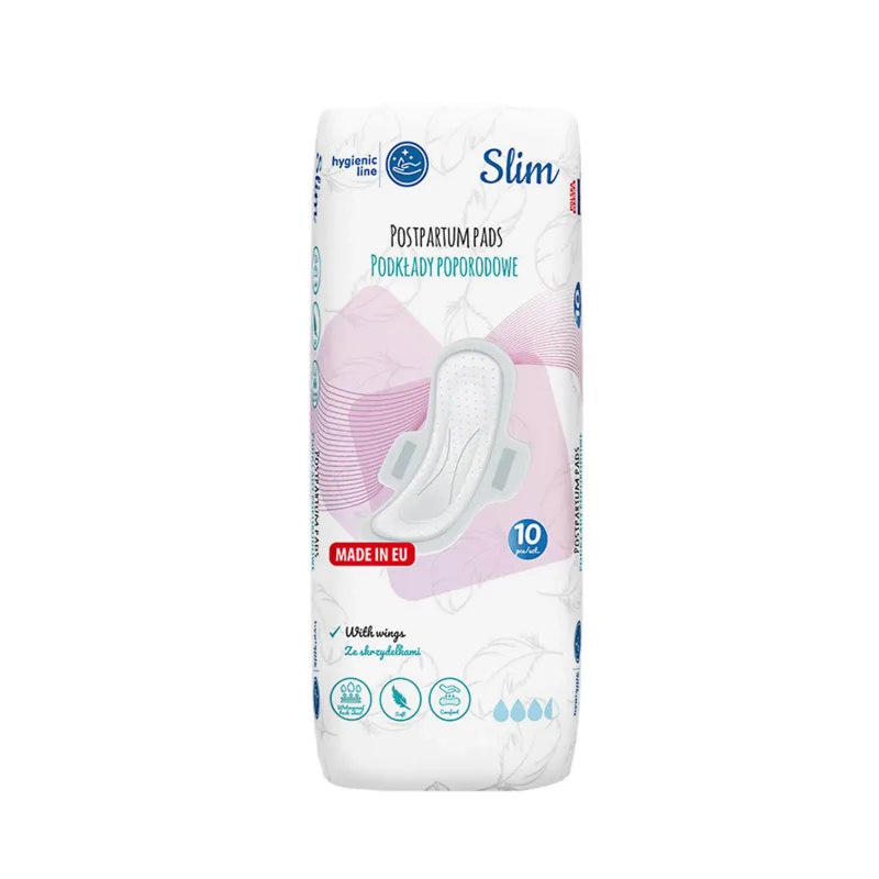 AKUKU, tampoane postnatale cu aripi, Slim, 10 bucăți — preț și oferte