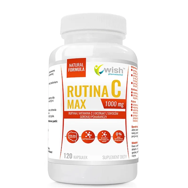 Wish Rutina Max C 1000 mg, 120 capsule — preț și oferte