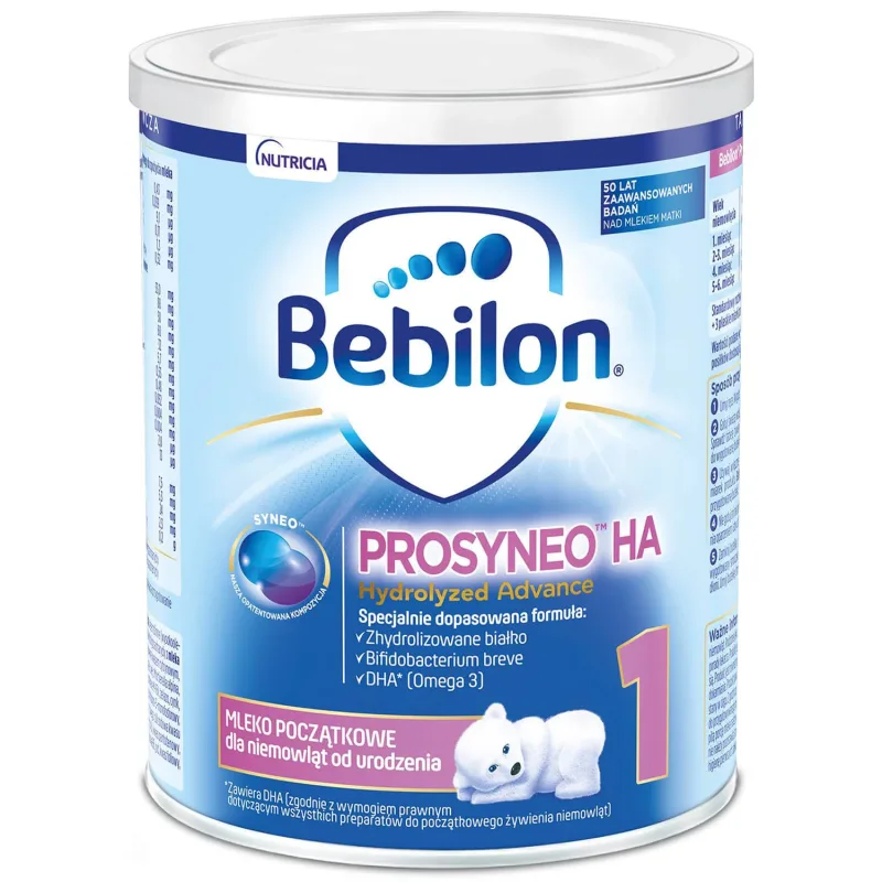 Bebilon Prosyneo HA Hidrolizat Advance 1, lapte pentru sugari, de la naștere, 400 g — preț și oferte