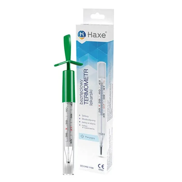 Haxe, termometru din sticlă, fără mercur — preț și oferte