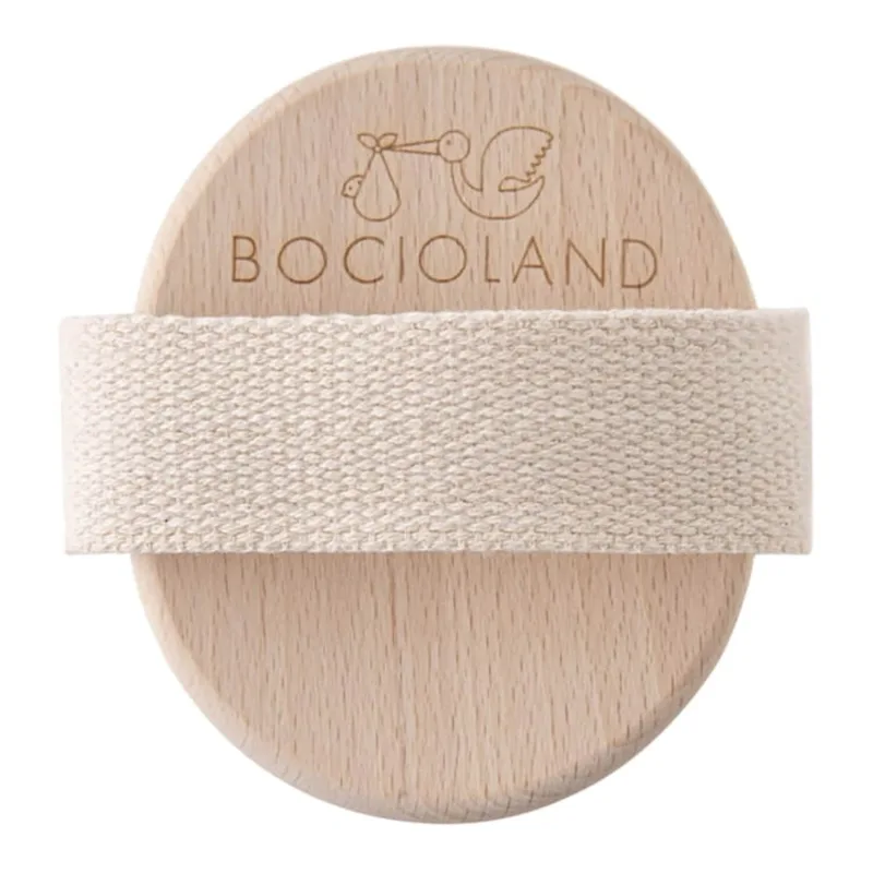 Bocioland, perie din lemn pentru masaj corporal, cu peri naturali de tampico, 1 buc — preț și oferte
