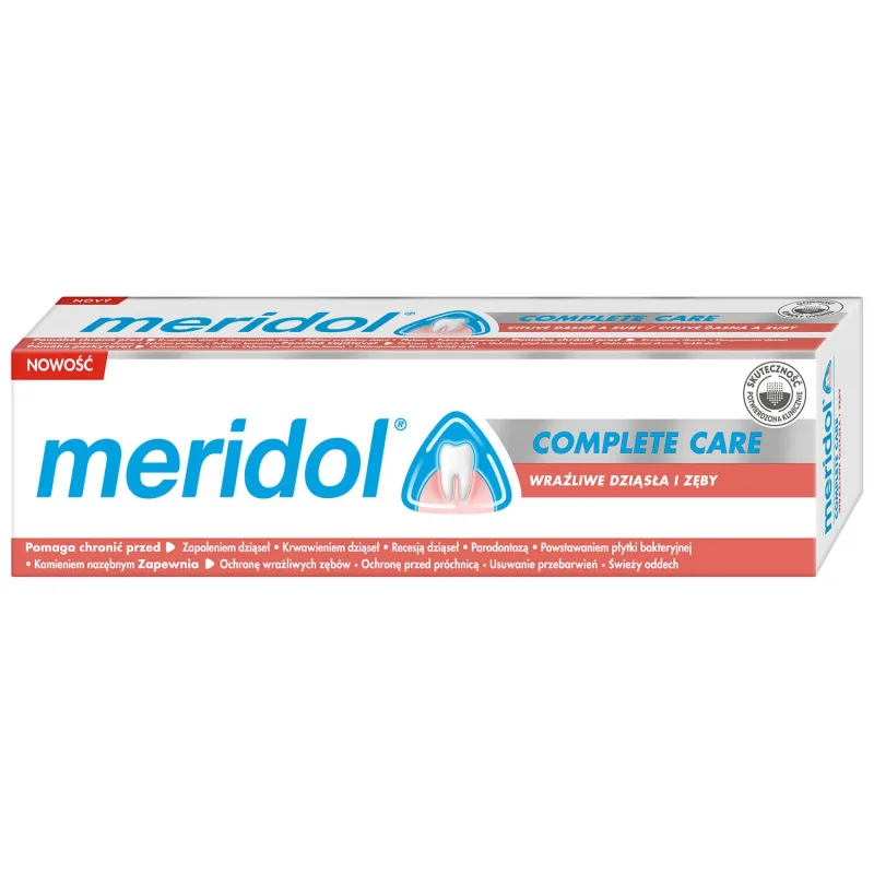 Meridol Complete Care, pastă de dinți, gingii și dinți sensibili, 75 ml — preț și oferte