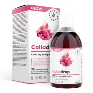Aura Herbals Colladrop Glow, colagen marin HM 5000 mg, 500 ml