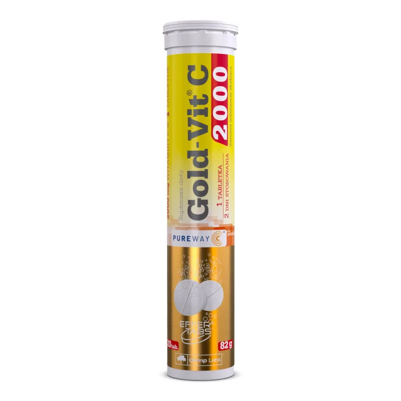 Olimp Gold-Vit C 2000, aromă de portocale, 20 comprimate efervescente Olimp Labs — preț și oferte