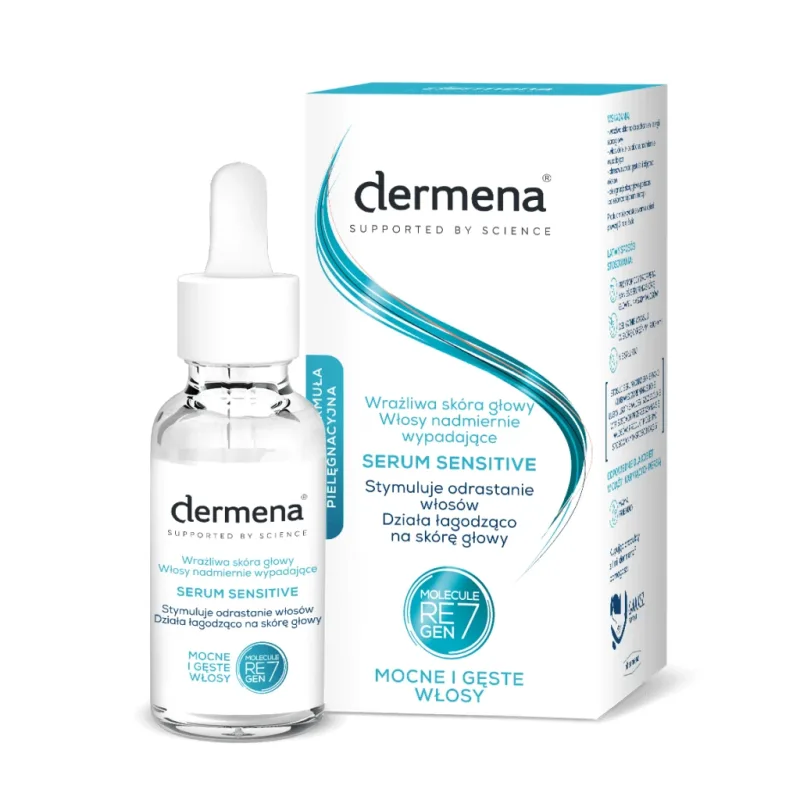 Dermena Sensitive, ser de stimulare a regenerării părului pentru scalp sensibil, 50 ml — preț și oferte