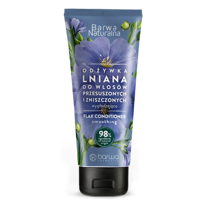 Barwa Natural, balsam din semințe de in pentru păr uscat și deteriorat, netezitor, 200 ml — preț și oferte