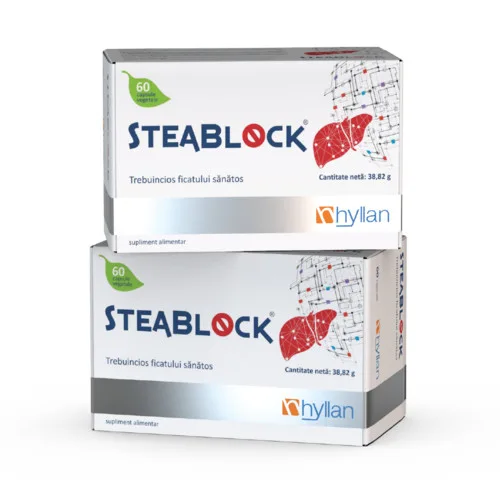 Pachet Steablock, 60 capsule + 60 capsule, Hyllan HYLLAN PHARMA — preț și oferte