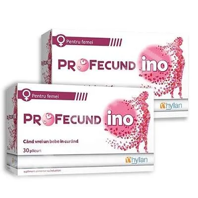 Pachet Profecund INO, 30 + 30 plicuri, Hyllan HYLLAN PHARMA — preț și oferte