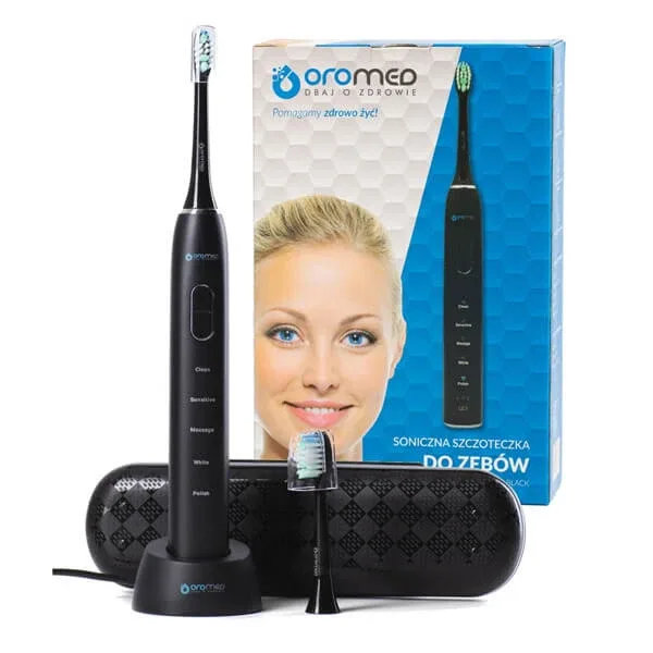 Oromed Oro-Brush, periuță de dinți sonică, negru, 1 buc — preț și oferte