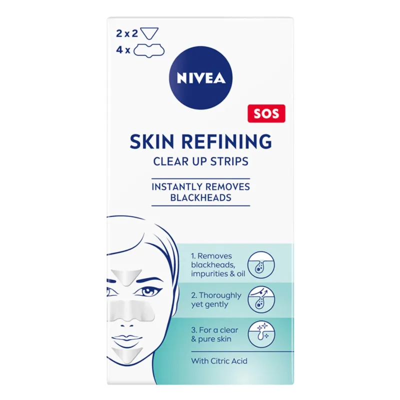 Nivea Skin Refining, patch-uri purificatoare împotriva punctelor negre, 8 bucăți — preț și oferte