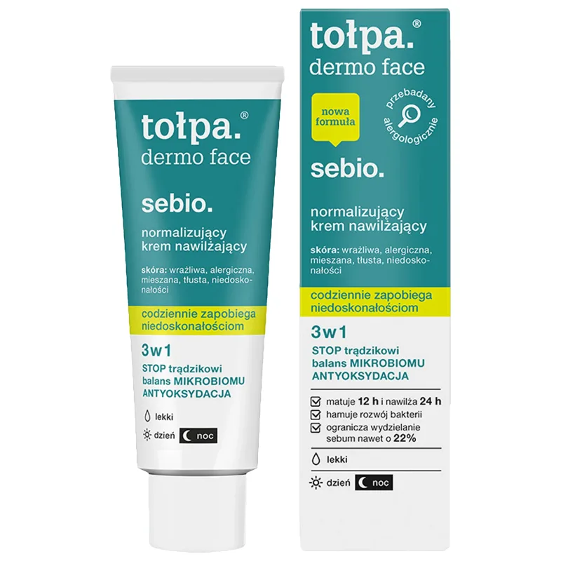 Tolpa Dermo Face Sebio, hidratant facial normalizator, 40 ml — preț și oferte