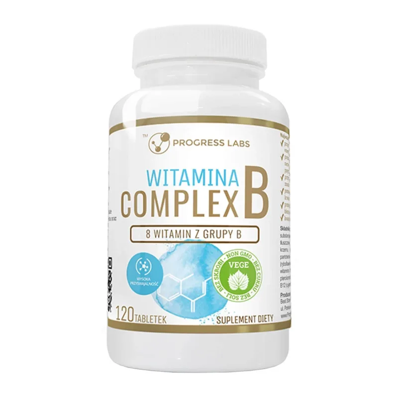 Progress Labs Vitamina B Complex 100% RWS, 120 comprimate — preț și oferte