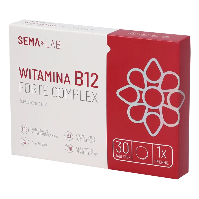 SEMA Lab Vitamina B12 Forte Complex, 30 comprimate filmate — preț și oferte