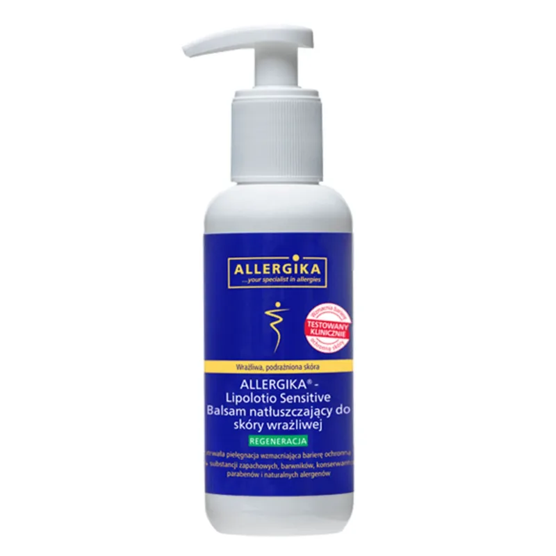Allergica Lipolotio Sensitive, loțiune de corp lubrifiantă, piele sensibilă, 200 ml — preț și oferte