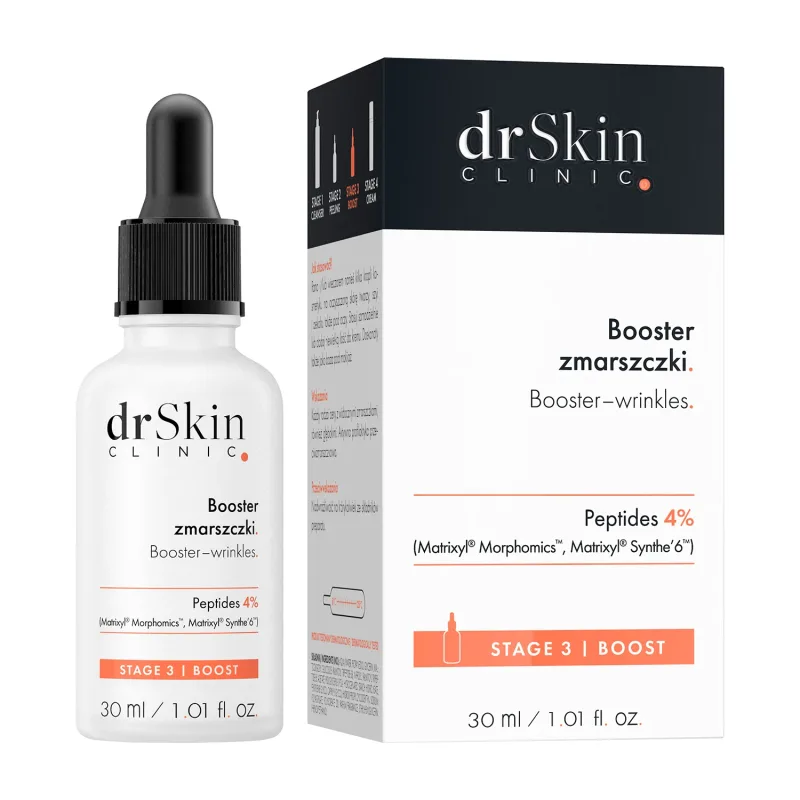 DrSkin Clinic, rapel facial, riduri, peptide 4%, 30 ml — preț și oferte