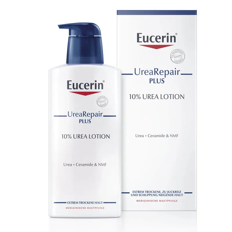 Eucerin UreaRepair Plus, emulsie corporală cu 10% uree pentru piele foarte uscată și aspră, 400 ml — preț și oferte
