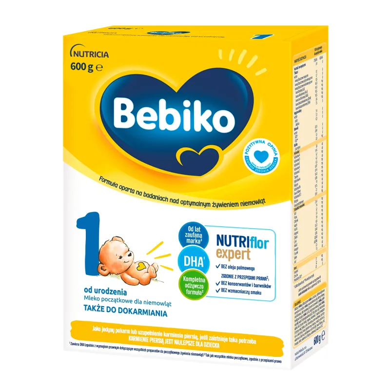 Bebiko 1 Nutriflor Expert lapte pentru sugari, de la naștere, 600 g — preț și oferte