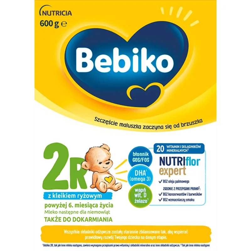 Bebiko 2R Nutriflor Expert, terci de orez după lapte, peste 6 luni, 600 g — preț și oferte