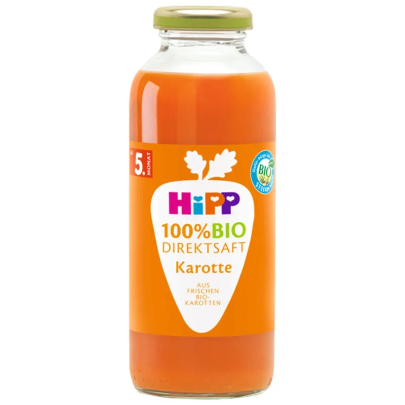 HiPP 100% Bio suc, morcov, stors direct, după 5 luni, 200 ml — preț și oferte