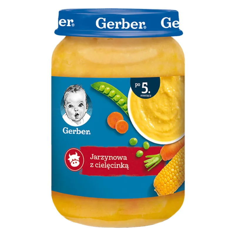 Gerber Zupa, supă de legume cu vițel, după 5 luni, 190 g — preț și oferte