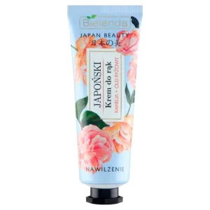 Bielenda Japan Beauty, cremă de mâini japoneză, hidratare, camelie + ulei de orez, 50 ml