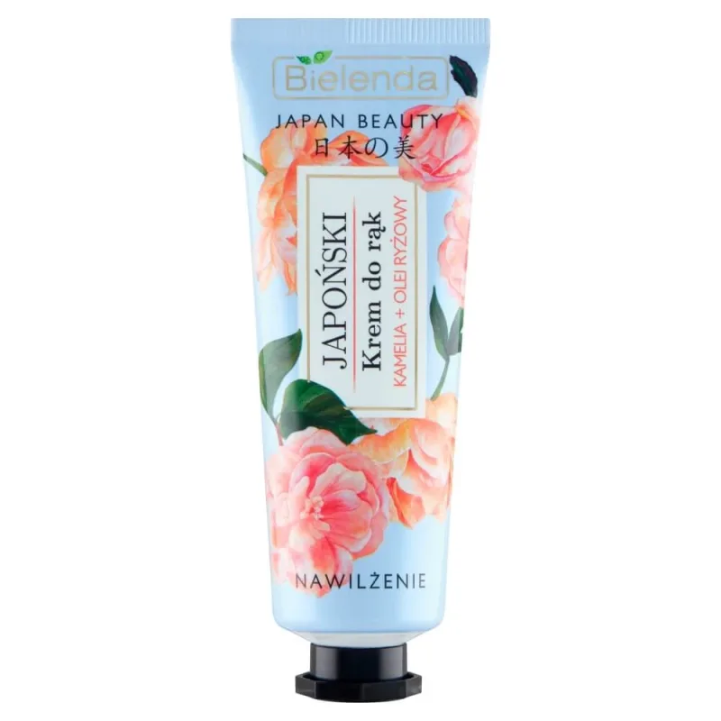 Bielenda Japan Beauty, cremă de mâini japoneză, hidratare, camelie + ulei de orez, 50 ml — preț și oferte