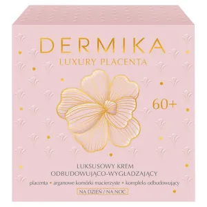 Dermika Luxury Placenta 60+, cremă luxoasă de reconstrucție și netezire, 50 ml