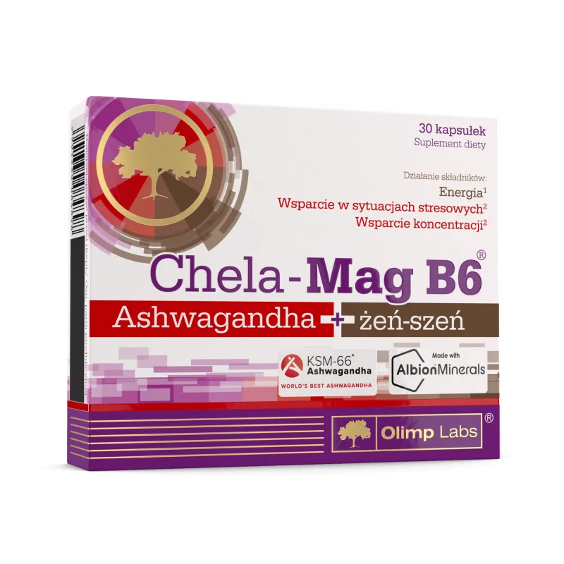 Olimp Chela-Mag B6 Ashwagandha + ginseng, 30 capsule Olimp Labs — preț și oferte