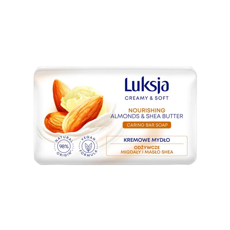 Luxja Creamy &amp; Soft, săpun cremos, hrănitor, migdale și unt de shea, 90 g Luksja — preț și oferte