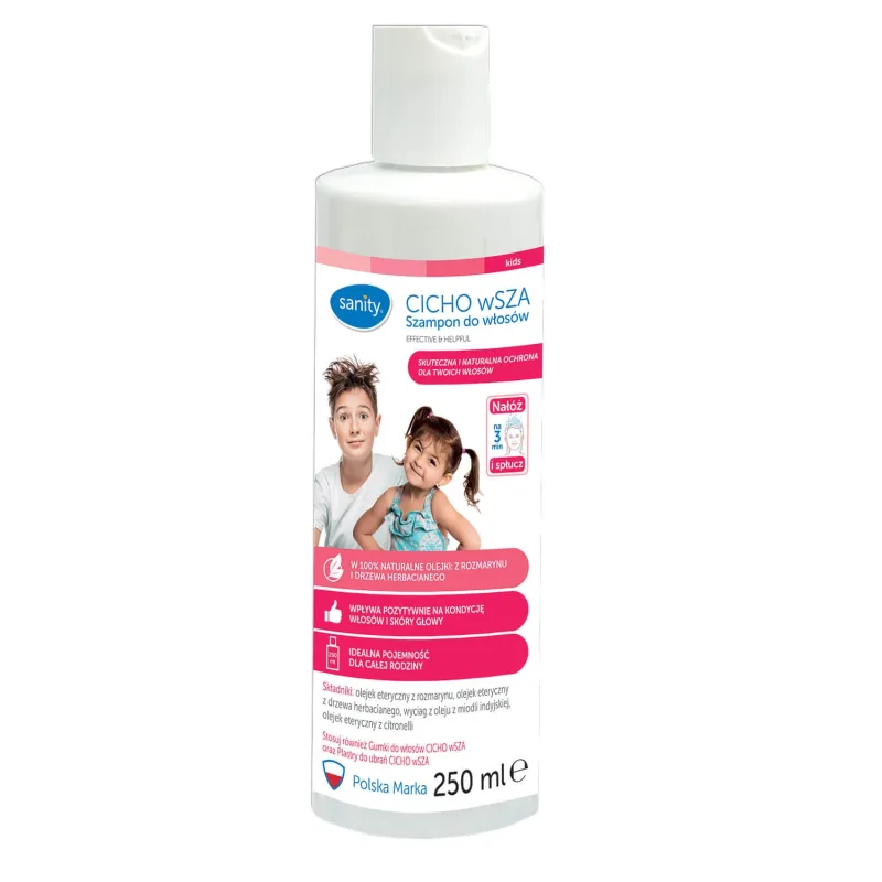 Sanity Quiet Lice, șampon de păr împotriva păduchilor, 250 ml — preț și oferte